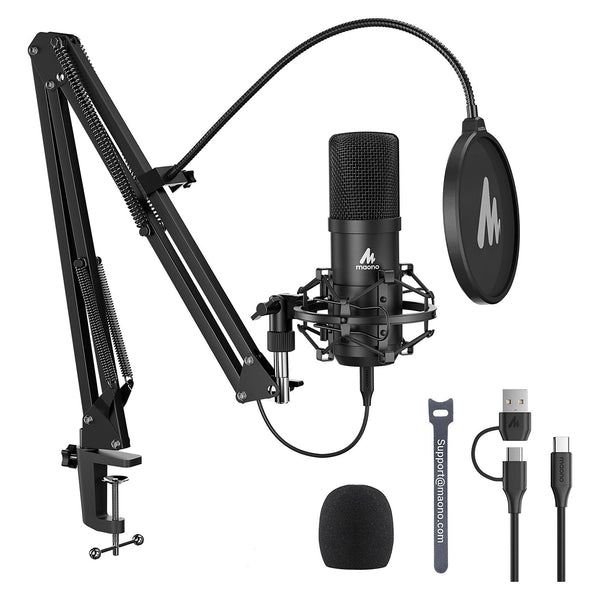 MAONO AU-A04 Micrófono de condensador USB/XLR