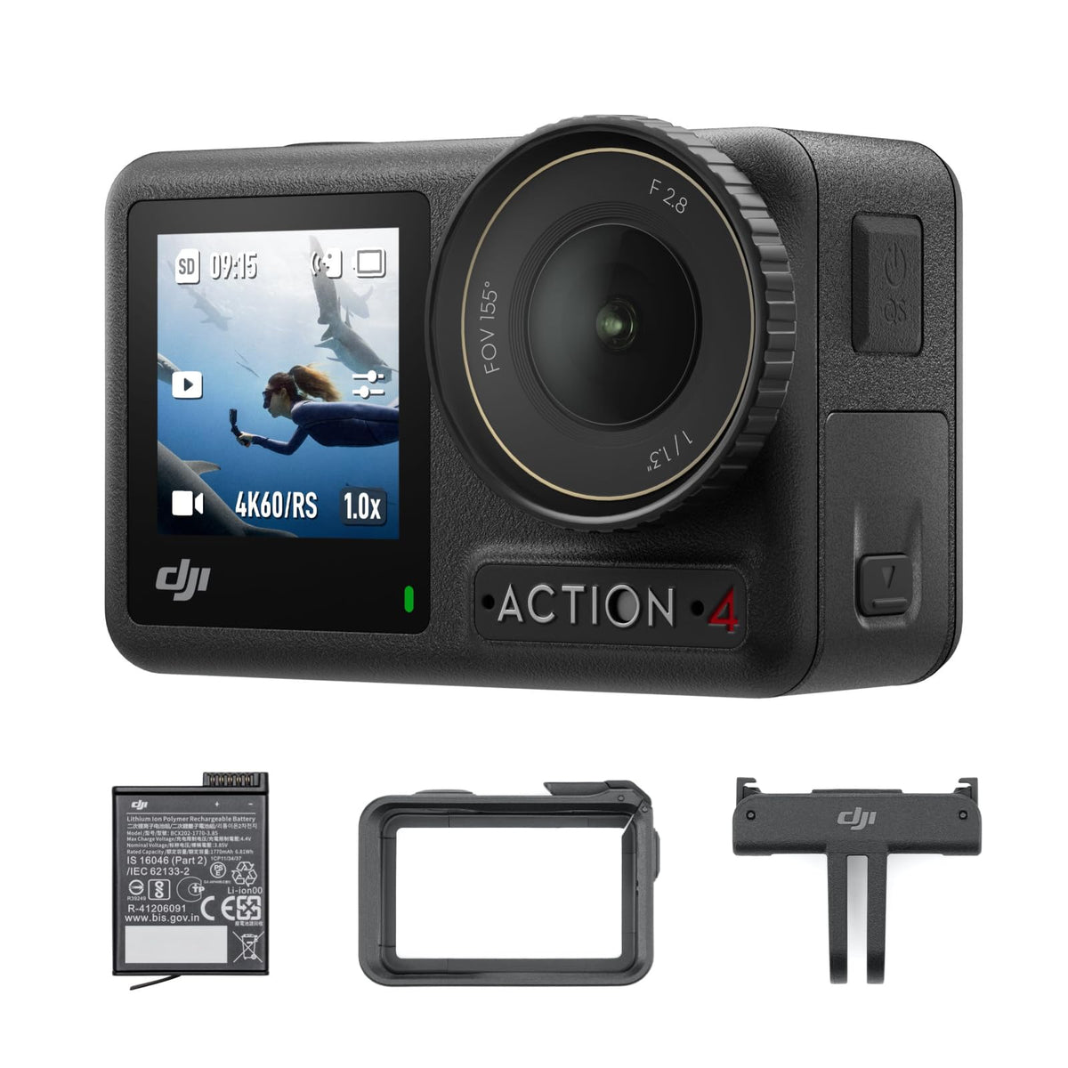 DJI Osmo Action 4 Essential Combo Cámara de Acción 4K/120fps